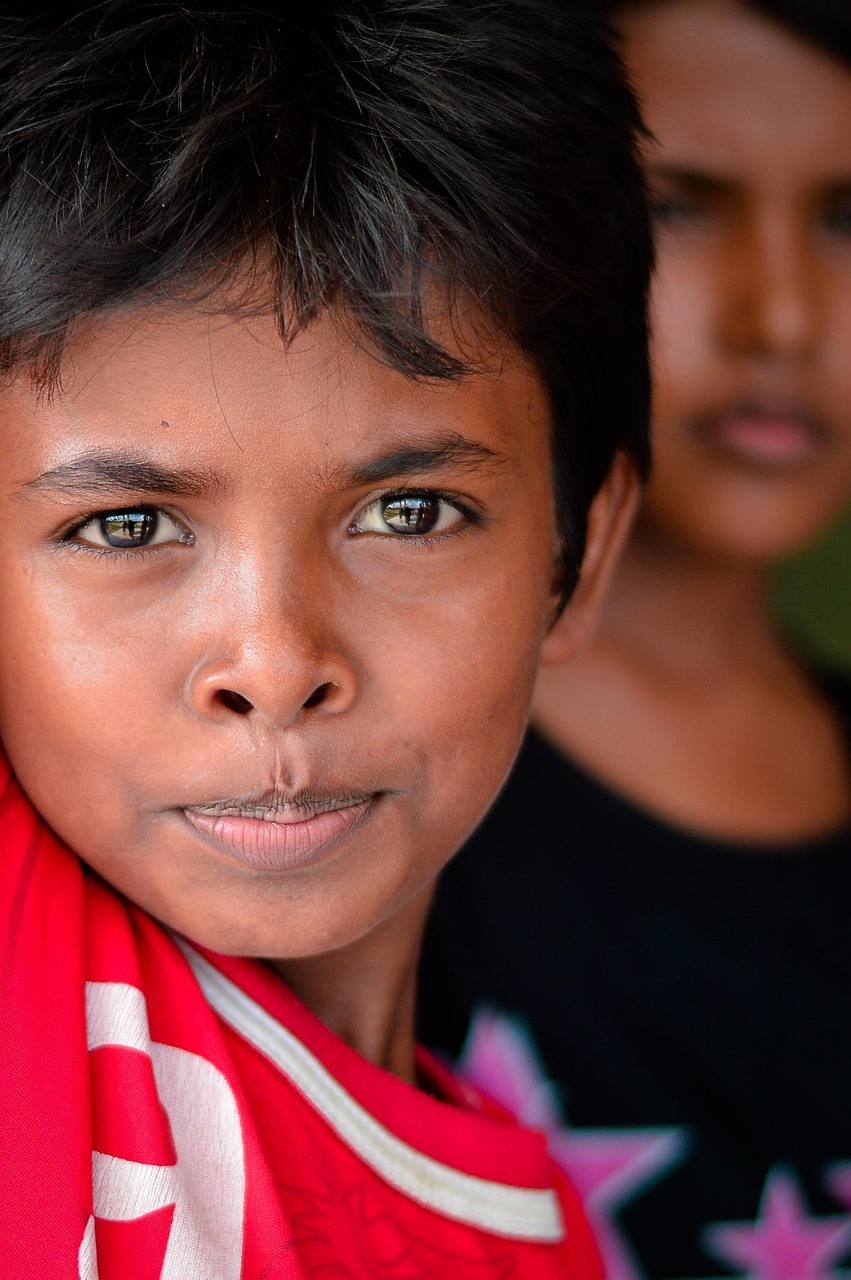 portrait, boy, eyes, burma people, in aceh, lhoksukon